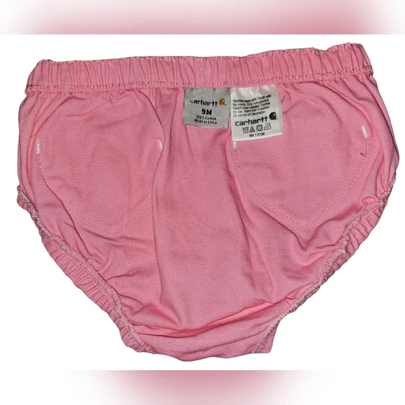 Carhartt Baby Girls Pink Bloomers w/ Heart Pockets Cowgirl NWT Sz 9M - Picture 8 of 13